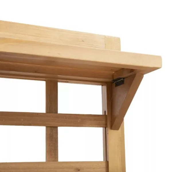 Plantningsbænke^Outsunny Plantebord i Grantrback, Brun, 105x40x135 cm