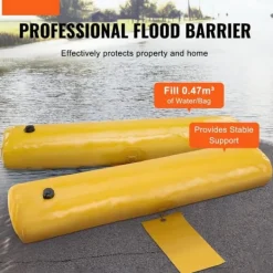 Beredskabsplaner^Oversvømmelsesbarrierer, sandbags alternative, 4-pak, effektive til hjemmet, døråbninger og indkørsler (4FTx6in)