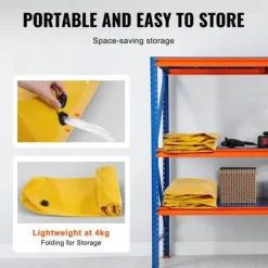 Beredskabsplaner^Oversvømmelsesbarrierer, sandbags alternative, 4-pak, effektive til hjemmet, døråbninger og indkørsler (4FTx6in)