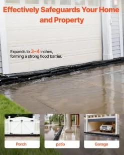 Discount Oversvømmelsesspærre - Oversvømmelsesposer/sandfri sandsække - Sæt af 8 stk - Vandaktiveret - Mål 480 x 435 mm - Genanvendelig - Til døre og kældre Beredskabsplaner
