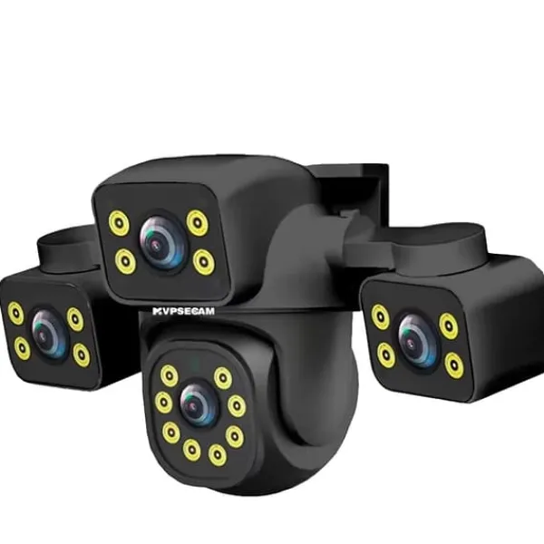 Sikkerhedsmonitorer & Videokameraer^Overvågningskamera, 15MP Ultra HD, Smart Bevægelsesdetektion,1Pcs Wifi Kamera, EU Stik