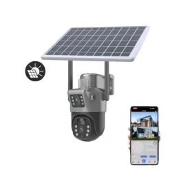 Clearance Overvågningskamera, Solcelledrevet, IP66 Vandtæt,4G Sikkerhedsmonitorer & Videokameraer