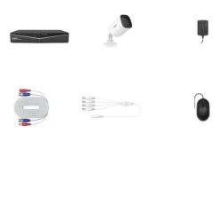 Clearance Overvågningskamera system, HD 1080P opløsning, IP66 vandtæt klassifikation,8CH Med 4 stk kamera, 2T Sikkerhedsmonitorer & Videokameraer