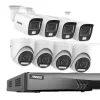 Sale Overvågningskamera System, 5MP Opløsning, Vejrbestandigt Design,8CH DVR 8Pcs Kits, Ingen Sikkerhedsmonitorer & Videokameraer