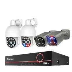 Discount Overvågningskamera System, 4K Opløsning, AI Menneske Detektion, 3T (udendørs sport), 8CH NVR 4 kamera Sikkerhedsmonitorer & Videokameraer