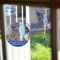 Insektmiddel & Dyreafvisende Middel^Owl Bird Repellent Control Skrämma Device Holografisk reflekterande Fake Owl Skrämmer Fågel Repellent Trädgårdstillbehör