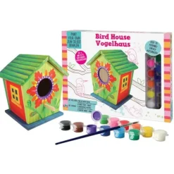 Til Fugle & Småvildt^Paint Your Own Birdhouse Creativity Set