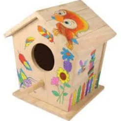 Til Fugle & Småvildt^Paint Your Own Birdhouse Creativity Set