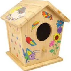 Til Fugle & Småvildt^Paint Your Own Birdhouse Creativity Set