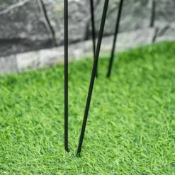 Plantestativer^3-pak blomsterstativer i metal til potter op til Ø16 cm – sort