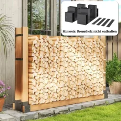 Discount 2-pak brændestativer til indendørs brug 33,5×10×15,5 cm, justerbar længde, metal, sort Tilbehør Til Brændeovne & Pejse