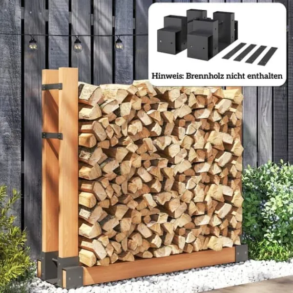 Discount 2-pak brændestativer til indendørs brug 33,5×10×15,5 cm, justerbar længde, metal, sort Tilbehør Til Brændeovne & Pejse