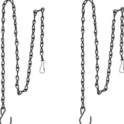 Til Fugle & Småvildt^2-pak fuglefoderhuse, urtepotter, lanterner og dekorative kæder (sort, 25 cm)