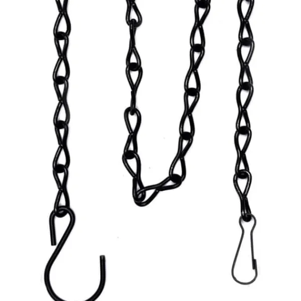 Til Fugle & Småvildt^2-pak fuglefoderhuse, urtepotter, lanterner og dekorative kæder (sort, 25 cm)