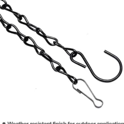 Til Fugle & Småvildt^2-pak fuglefoderhuse, urtepotter, lanterner og dekorative kæder (sort, 25 cm)