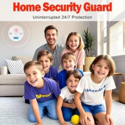 Røg- & Kulmonoxiddetektorer^1-pak kuliltealarm med LCD-display, UL2034-standard, egnet til hjemmebrug