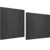Tilbehør Til Brændeovne & Pejse^2-pak overtræk til brændestativ 174 cm, vandtæt 600D oxford, UV-beskyttelse, passer 176B x 163/175H cm, sort