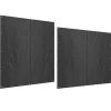 Tilbehør Til Brændeovne & Pejse^2-pak overtræk til brændestativ 174 cm, vandtæt 600D oxford, UV-beskyttelse, passer 176B x 163/175H cm, sort
