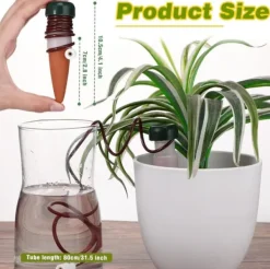 Hot 10-pak plantevandingspinde automatisk drypvandingsanordning til planter langsomt frigivende lerspidser til indendørs og udendørs brug til potteplante | CDON Vanding