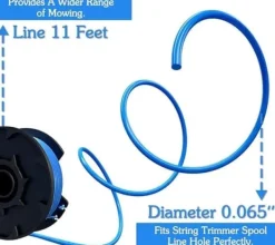 Clearance 8-pak trimmerspoler med trimmertråd og dæksel RYOBI græstrimmer Havemaskiner