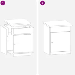 Postkasser & Brevindkast^Pakke drop boks i rustfrit stål - Sikker og vandafvisende | Farve: Sort | Størrelse: 44x35x59 cm