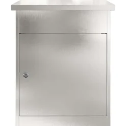 Postkasser & Brevindkast^Pakke drop boks i rustfrit stål - Sikker og vandafvisende | Farve: Sort | Størrelse: 44x35x59 cm