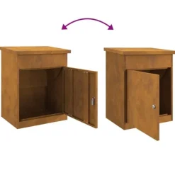 Clearance Pakke drop boks i rustfrit stål - Sikker og stilfuld postløsning | Størrelse: 44 x 35 x 59 cm Postkasser & Brevindkast