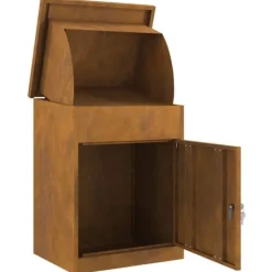 Clearance Pakke drop boks i rustfrit stål - Sikker og stilfuld postløsning | Størrelse: 44 x 35 x 59 cm Postkasser & Brevindkast