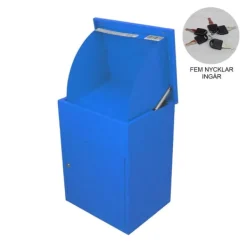 Postkasser & Brevindkast^Pakkeboks Postkasse Blå | MonsterShop