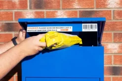 Postkasser & Brevindkast^Pakkeboks Postkasse Blå | MonsterShop