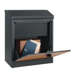 Viking Choice Postkasser & Brevindkast^Pakkepostkasse - 43x24x52 cm - metal - antracit, trælook