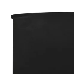 Vinddekoration^5-panelers foldbart læsejl - Beskyttelse mod vind | Farve: Sort | Størrelse: 600x160 cm
