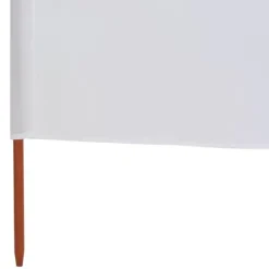Vinddekoration^6-panels foldbart læsejl - UV-beskyttelse | Farve: Sandhvid | Størrelse: 800x160 cm