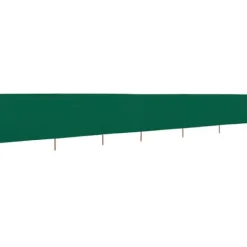 Vinddekoration^6-panels foldbart læsejl - UV-stof med træstænger | Farve: Grøn | Størrelse: 800x120 cm