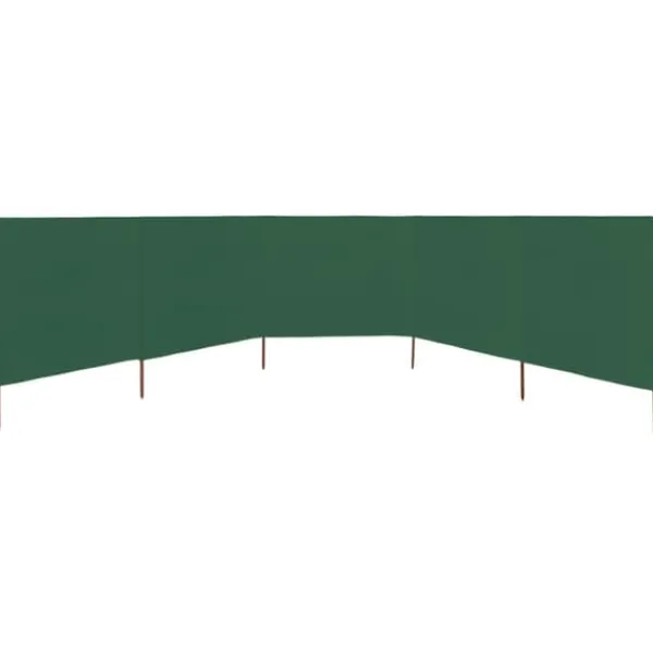 Hot 5-panels læsejl 600x160 cm stof grøn - Læsejl - Læskærm - Home & Living Vinddekoration