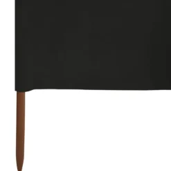 Outlet 3-panels læsejl 400x160 cm stof sort - Læsejl - Læskærm - Home & Living Vinddekoration