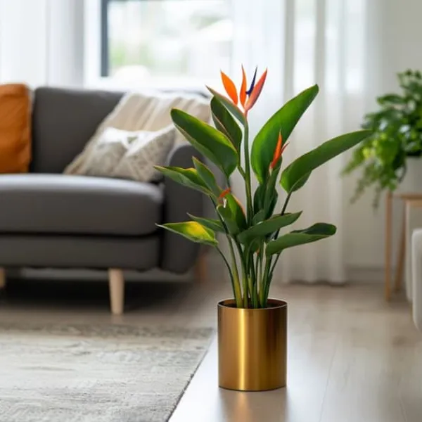Outlet Paradisfugleblomst - Strelitzia reginea - Højde 25-40cm - ⌀9cm Krukkeplanter Indendørs