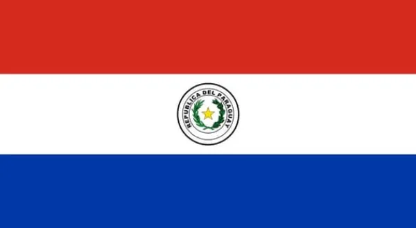 Flag & Vindposer^Paraguay flag