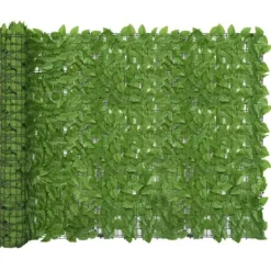 Parasoller og solskærme - Living altanafskærmning 500x150 cm grønne blade Buer, Spalier, Lysthuse Uden Tag