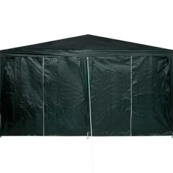 Clearance Party Tent Grøn og Hvid - Rummeligt Festtelt til Udendørs Arrangements | Størrelse: 400x400x266 cm Telte & Lysthuse