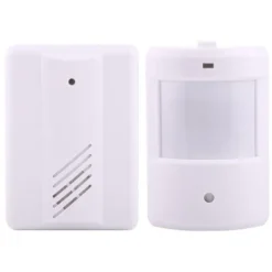 Discount Passagealarm med IR-detektor - trådløs dørmand med lyd og LED Bevægelsesdetektorer