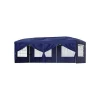 Best Pavilion Blue, 25 x 25 mm og de krydsede 20 x 10 mm rør i den øverste sektion sikrer, at dette havetelt er holdbart og, med den rette pleje, vil ho Telte & Lysthuse