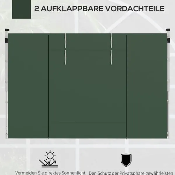 Telte & Lysthuse^Pavilion sidepaneler, 295x195 cm, grøn