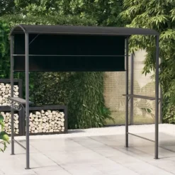 Telte & Lysthuse^Paviljong med tak för utomhusevenemang - Robust och vattentålig | Färg: Antracit | Storlek: 220x110x200 cm