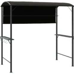 Telte & Lysthuse^Paviljong med tak för utomhusevenemang - Robust och vattentålig | Färg: Antracit | Storlek: 220x110x200 cm