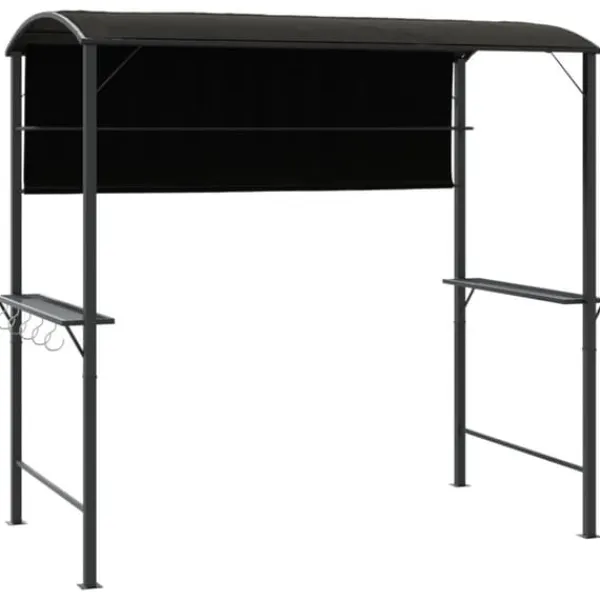 Telte & Lysthuse^Paviljong med tak för utomhusevenemang - Robust och vattentålig | Färg: Antracit | Storlek: 220x110x200 cm