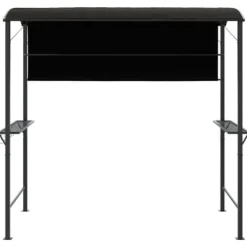 Telte & Lysthuse^Paviljong med tak för utomhusevenemang - Robust och vattentålig | Färg: Antracit | Storlek: 220x110x200 cm