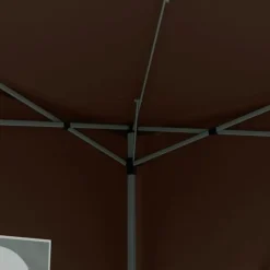 Telte & Lysthuse^Pavillon ca. 3x3 m pop-up, vandafvisende, vintertålelig, UV-beskyttelse 50+, 4 sidevægge & taske, kaffebrun