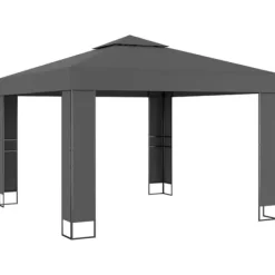 Discount Pavillon med dobbelttag 3x3 m antracitgrå - Pavillon - Pavilloner - Home & Living Telte & Lysthuse