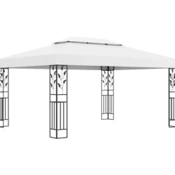 Telte & Lysthuse^Pavillon med dobbelttag 3x4 m hvid - Pavillon - Pavilloner - Home & Living